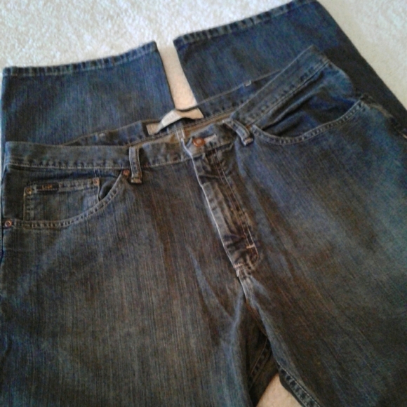 🌺 Mens Lee Premium Select Relaxed Straight Leg Jeans - Picture 3 of 7